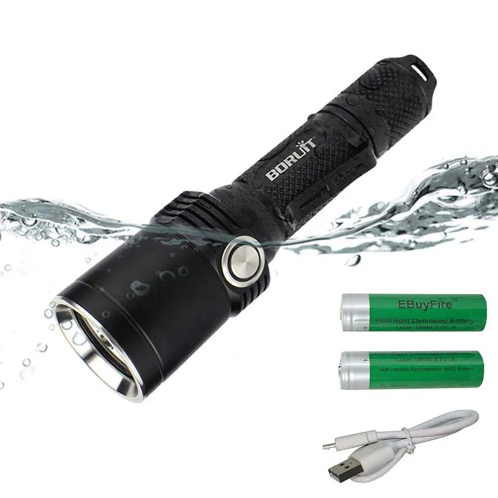 

1xL2 4xXPE LED tactical Flashlight BC09 red blue UV light torch 1380LM super bright USB rechargeable 18650 lights camping lamp