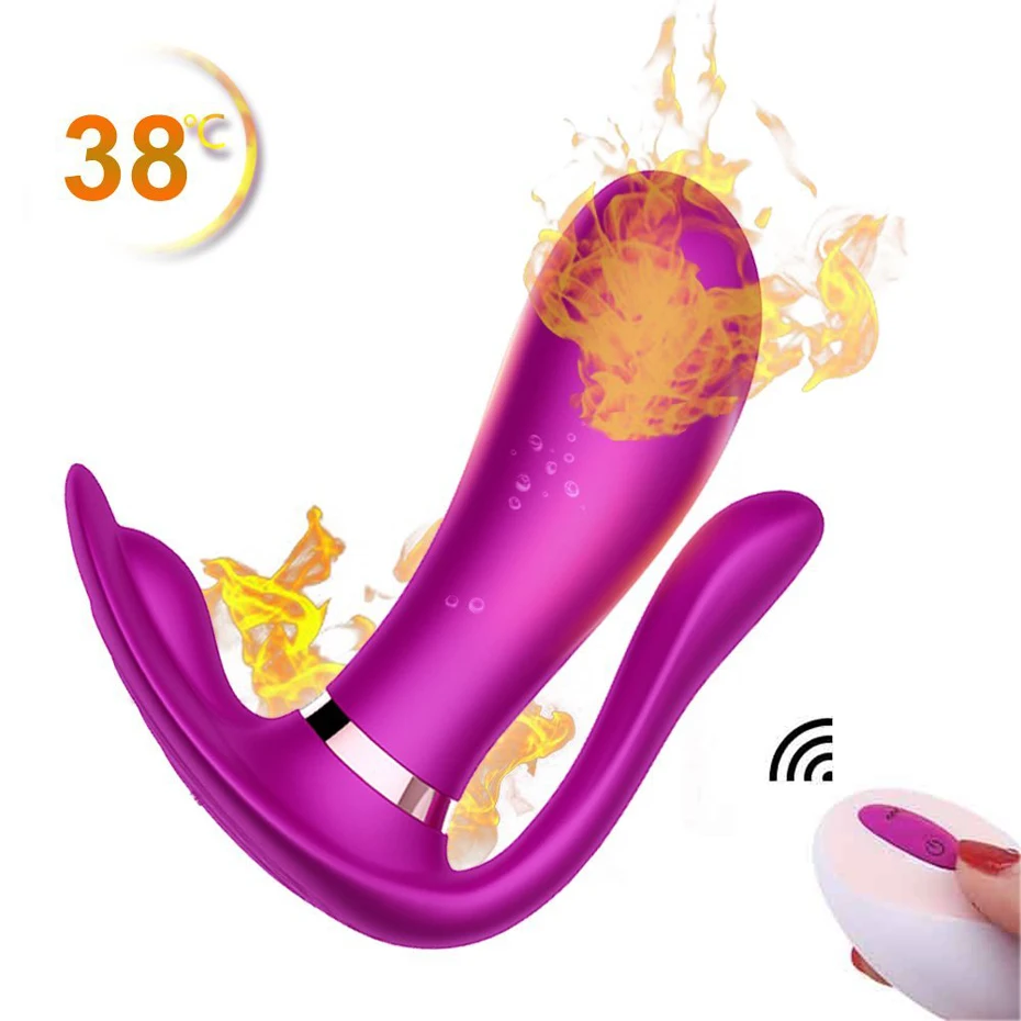 Vibefun 9 Режим Smart нагрева вибратор мощный 3 двигателя Беспроводной удаленного Управление Вибрационный Трусики секс игрушки для для женщин