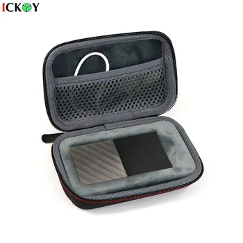 

Hard EVA Carry Shockproof Case for My Passport SSD WD 512GB/256GB/1TB/2TB Portable Storage USB External Solid State Drives Bag