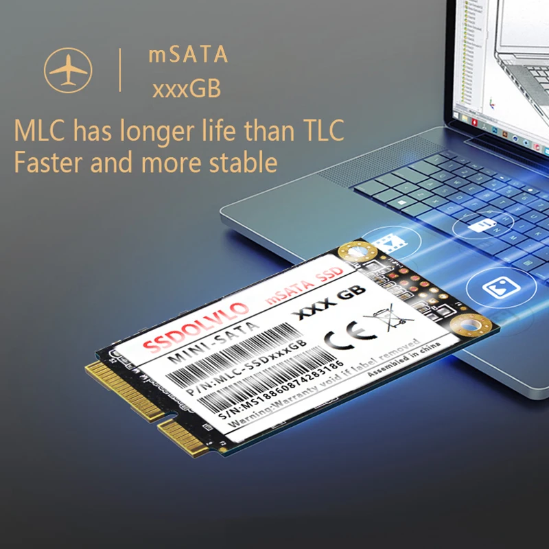 MSATA SSD SATA3 III 6 ГБ/сек. SATA II, 32 ГБ, 64 ГБ, 128 ГБ 256 512 1 ТБ HD SSD твердотельный диск все сигнала ПК