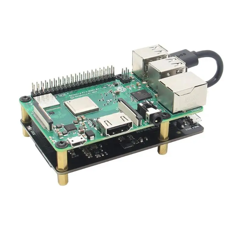 

Raspberry Pi X870 NVME SSD Shield M.2 NAS/ROCK64 Storage Expansion Board