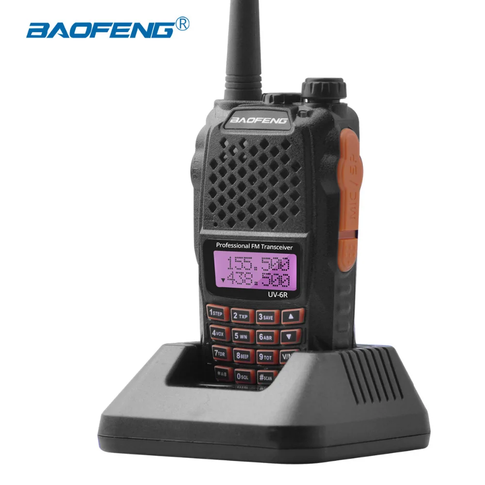 

Baofeng UV-6R Radio Station uv6r Walkie-talkie UHF VHF dual band uv 6r walky talky FM 128CH VOX Ham Radio for Hunting Radio