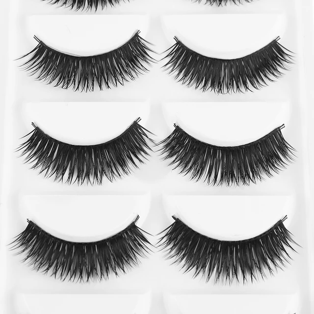 Cheap 5Pairs Thick Black Long False Eyelashes Fake Eye Lashes Natural Smoky Makeup Tools Cheap 5Pairs Thick Black Long False Eyelashes Fake Eye Lashes Natural Smoky Makeup Tools