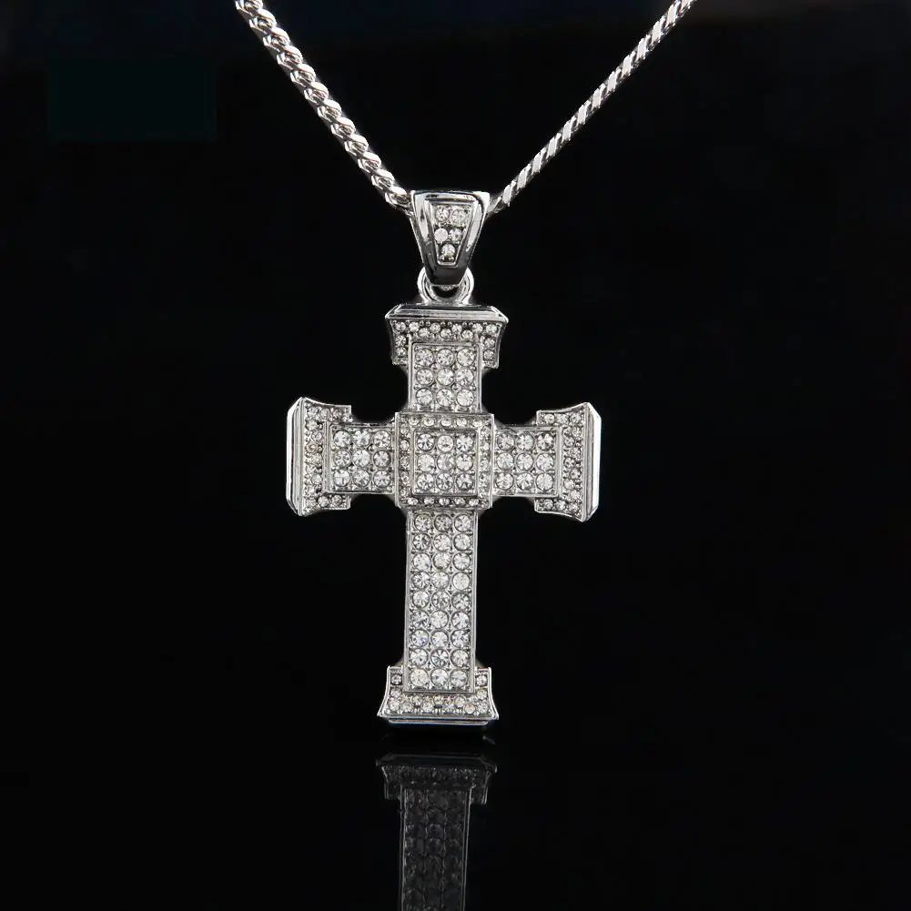 Popular Mens Diamond Cross Pendant-Buy Cheap Mens Diamond
