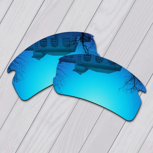 E.O.S Polarized Enhanced Replacement Lenses for Oakley Flak 2.0 Asian Fit Sunglasses- Multiple Choice - Цвет линз: Ice Blue Mirror