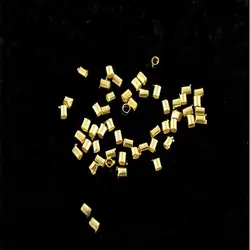 2*2 мм много продажа Золото/родий/античная бронза/посеребренные обжимные трубки end семян Бидс модные украшения DIY Выводы