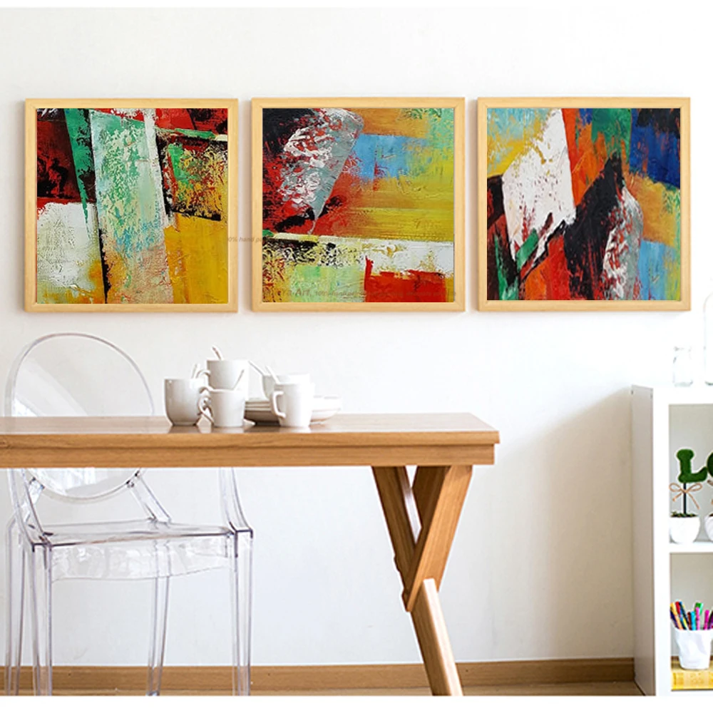 100 hand painted acrylic paintings abstract cheap modern paintings