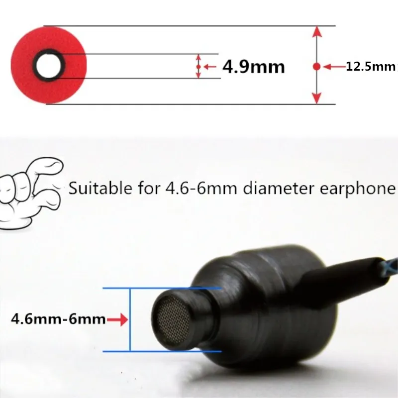 12 пар шумоизоляции пены памяти ушные наконечники C наборы T400 T500 губки амбушюры вкладыши для внутриканальных наушников