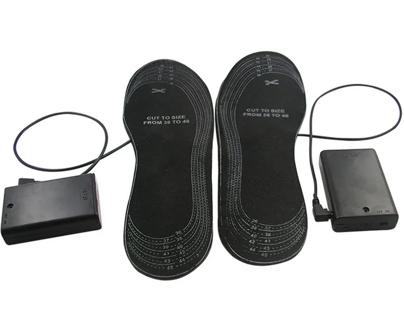 Foot Warming AA Battery Powered Electric Heated Insole Light Weight Soft EVA Heating Soles for Men Women Winter Shoes Size 36-46 (5)