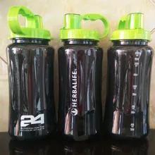 1L/2L/2000 мл Черный Большой размеры Портативный Пространство Herbalife питание 24 часа шейкер соломы стиль ремень бутылка для воды