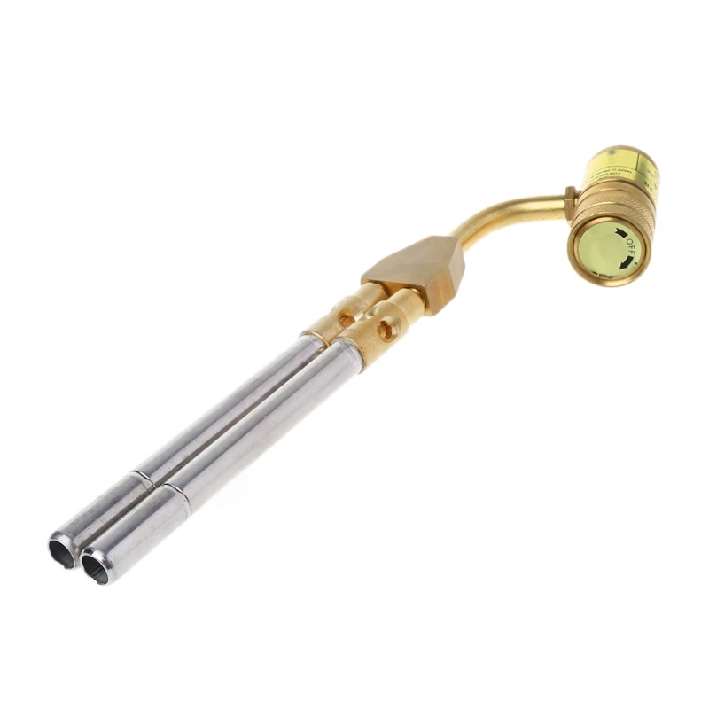 

Pro Gas Welding Torch Soldering Brazing 2 Propane Pipes Plunger Heater Burner