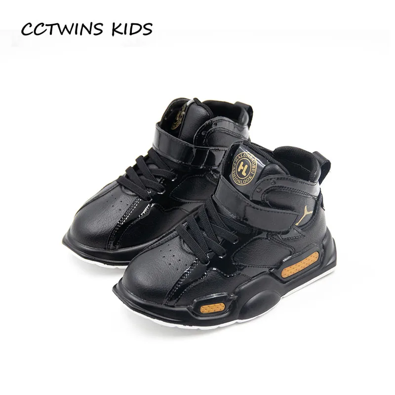 

CCTWINS KIDS 2018 Autumn Baby Boy High Top Sneaker Children Pu Leather Trainer Girl Fashion Casual Sport Shoe FH2263