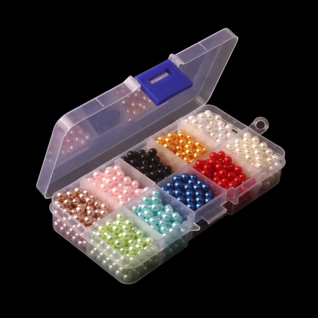 3mm 4mm 5mm 6mm Colored Faux Pearls No Hole ABS Plastic Loose Beads DIY Jewelry Making Craft