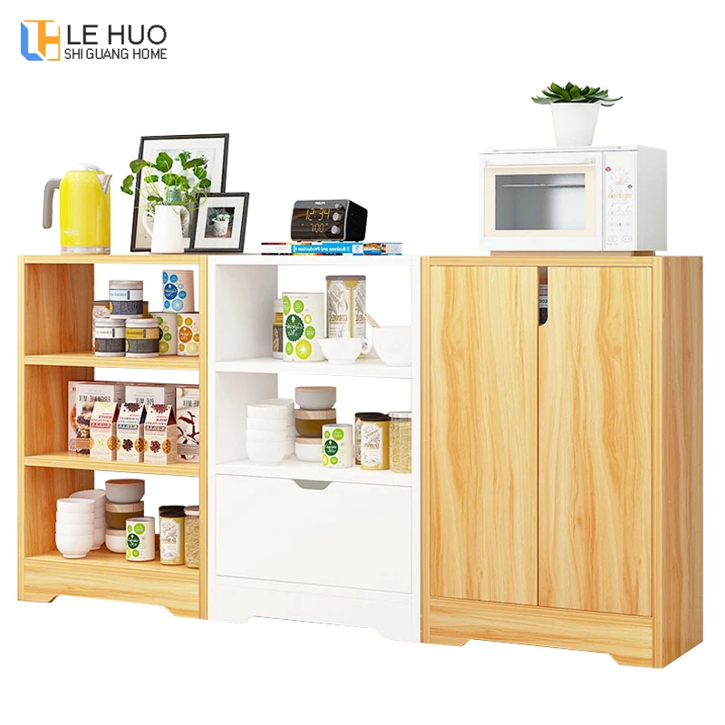 Sideboards Wooden Dining room cabinet Kitchenware organizer Storage Cabinets fashion kitchen Shelf home Furniture