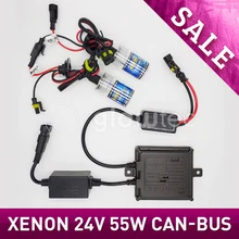 24V 55W Шина CAN, HID, ксеноновый комплект фар HID комплект тонкий балласт XENON лампы H1 H3 H7 H8/9/11 все цвета 4300 К 6000