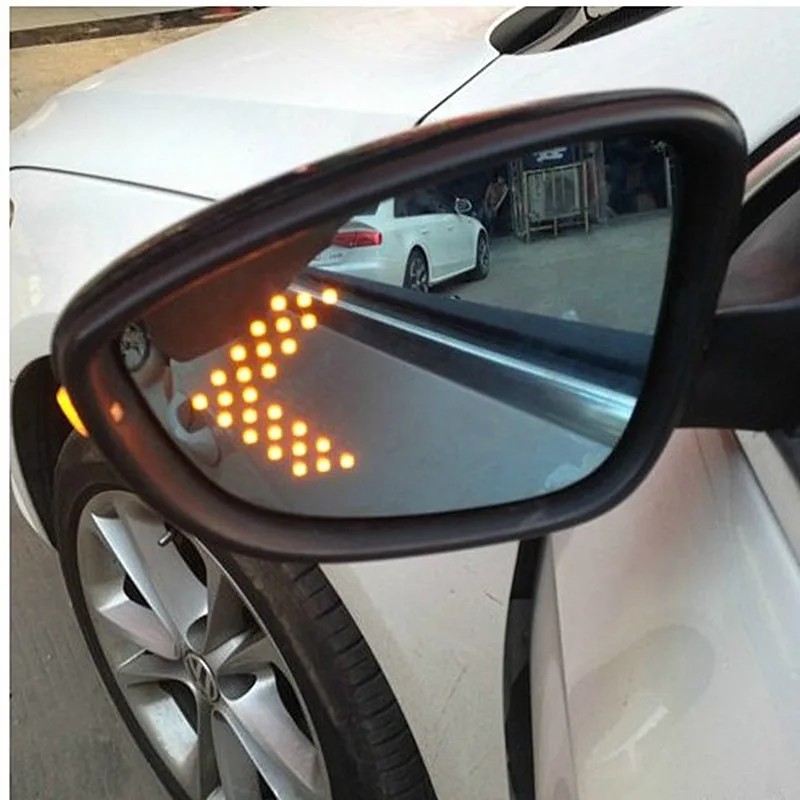 

Brand New Power Heated Blue Wide Angle Sight Side Rear View Mirror Glasses For Volkswagen CC