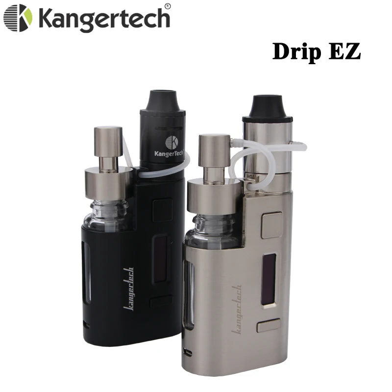 

Kanger Drip EZ Starter Kit 80W E Cigarette Box Mod Vape Pump RBA 0.3Ohm Drip Coil 0.2Ohm Kangertech DRIPEZ Vaporizer