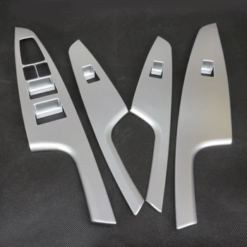 

CITALL 4PCS Interior ABS plastic Chrome Door Window Switch Panel Cover Trim Molding Fit For Hyundai Tucson 2015 2016 2017