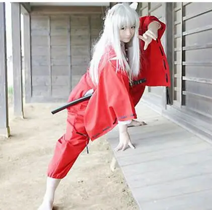 Cosplay&Ware [15]Anime Cosplay Costume Full Set Kimono Halloween Costumes Top Pants Belt -Cosplay&Ware anime Shop