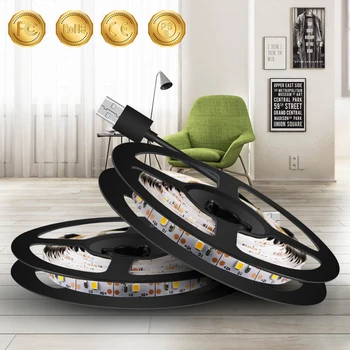 

LED Strip USB TV LED Light Wireless Night Light LED Strip Backlight Kitchen Cabinet Lamp Tape 5V Closet Lamp 50cm 1m 2m 3m 4m 5m
