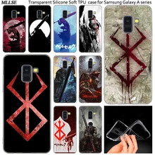 Sıcak Anime Berserk Guts silikon kılıf için Samsung Galaxy A50 A30 A10 A40 A6 A8 artı A20 E A5 A7 2018 2017 2016 not 9 8 moda