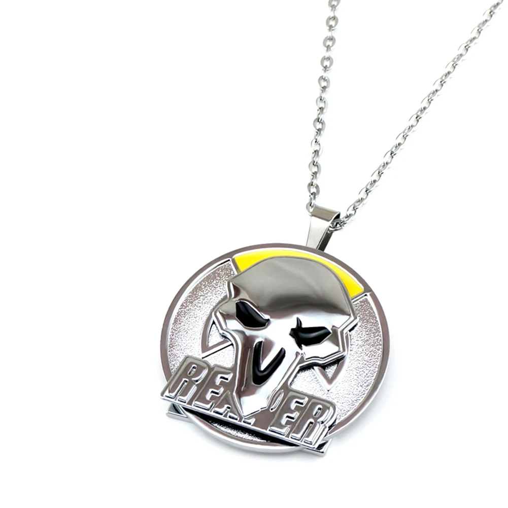 

Bsarai Clark Kent Tony Stark Thor Horde Alliance Reinhard Tracer Reaper Genji Peter Zinc Alloy Cosplay Rotating Necklace