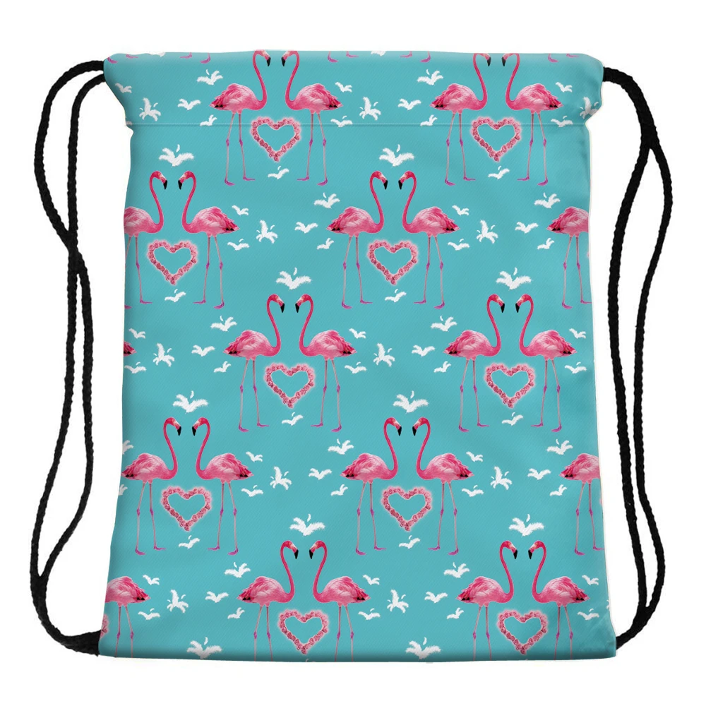 Deanfun Фламинго Drawstring сумка 3D печатных модные школьные сумки для путешествий 30574