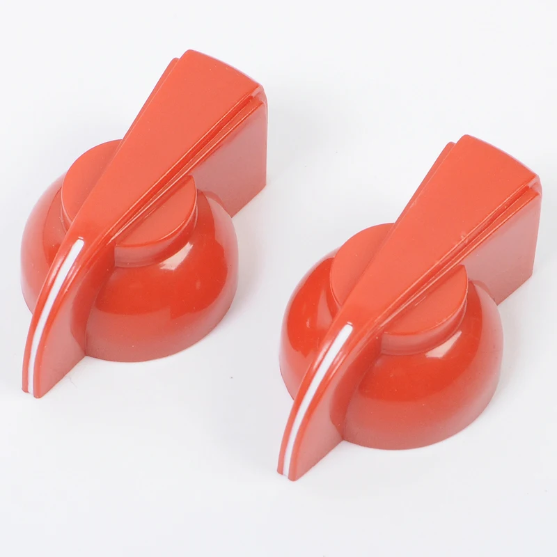 5pcs Red Potentiometer Knobs Cap Small Chicken Head Amp Guitar Bass