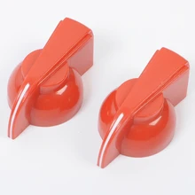 5pcs Red Potentiometer Knobs Cap Small Chicken Head Amp Guitar Bass Plastic Control Knobs For Volume Adjustment