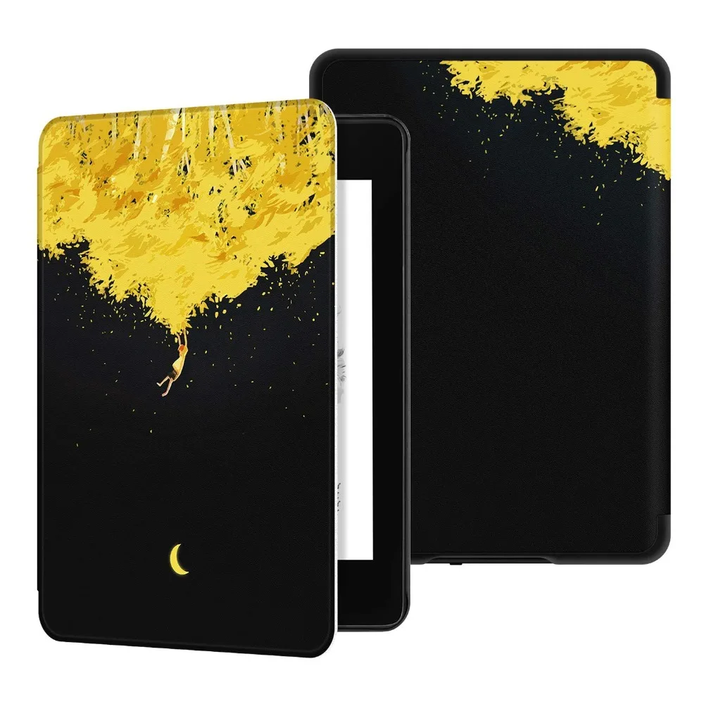 

Print Case for Amazon Kindle 8th Gen 2016 Model Van Gogh Design Skin Flip Smart Cover 6' Tablet Cover E-book Case for Kindle 8th
