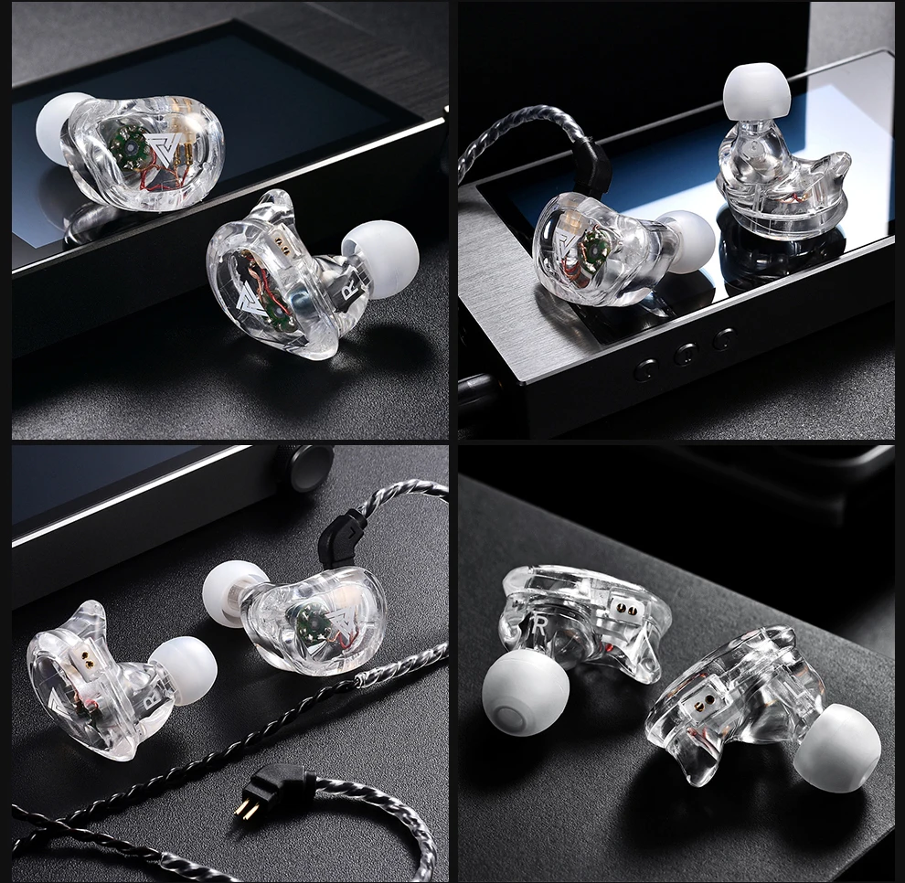 Новые наушники с двумя динамиками для телефона HiFi монитор басом Fone de Ouvido Sport