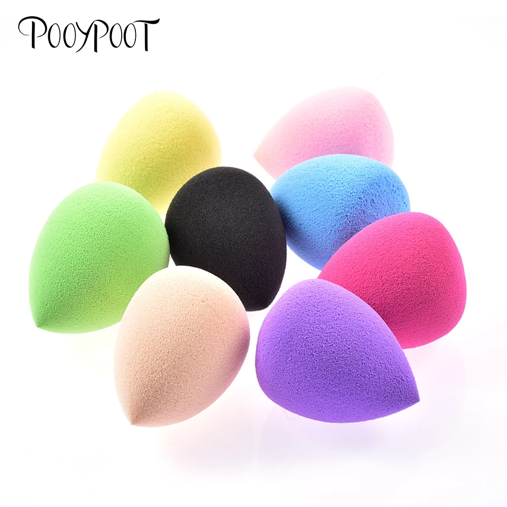 Pooypoot إسفنجات ماكياج التجميل النفخة مسحوق الجمال نفث الأساس الجمال الضروري أدوات تجميل 8 ألوان Pooypoot إسفنجات ماكياج التجميل النفخة مسحوق الجمال نفث الأساس الجمال الضروري أدوات تجميل 8 ألوان