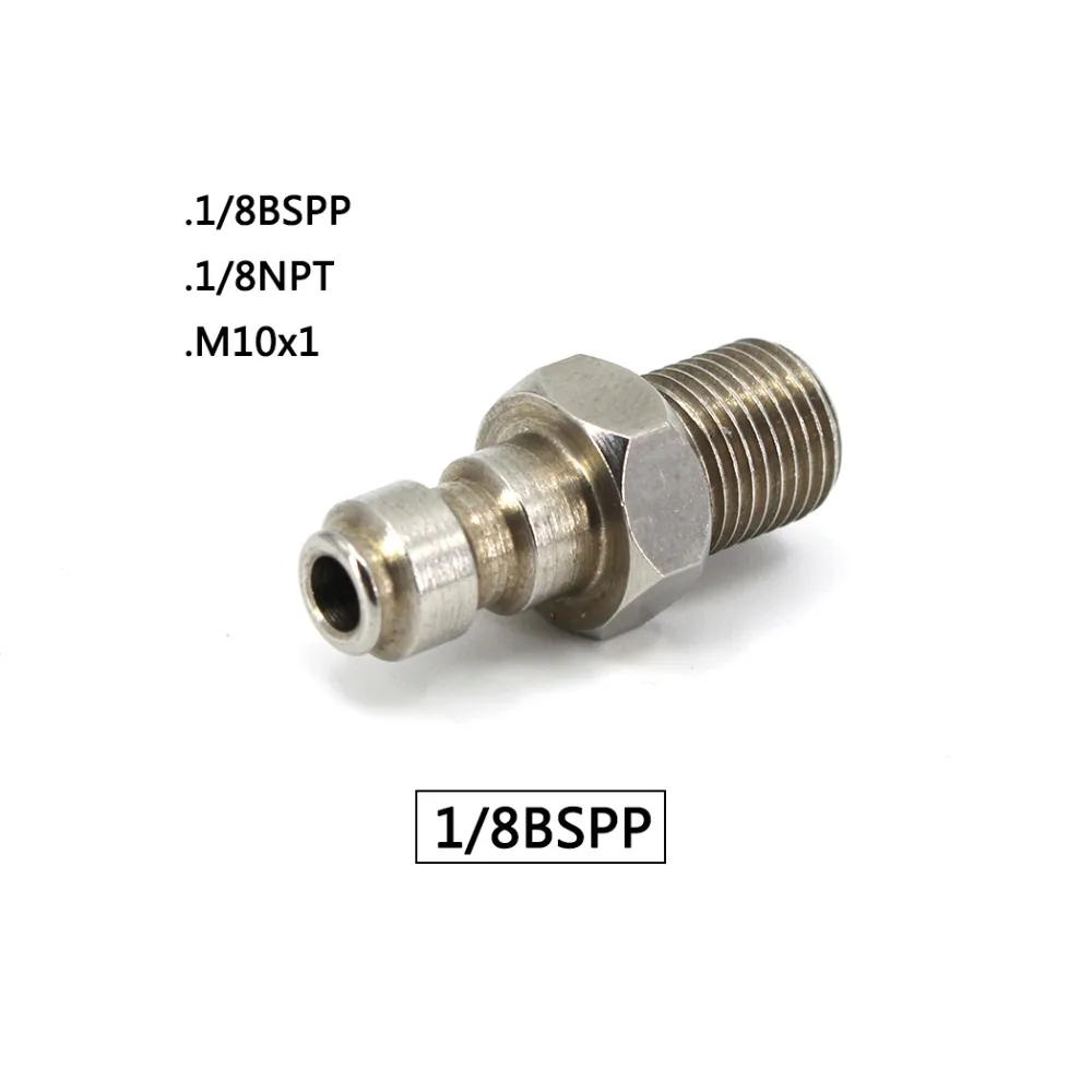 PCP Airforce Пейнтбол Пневматический 1/8 BSPP 1/8NPT M10x1 высокое давление быстро муфта 8 мм