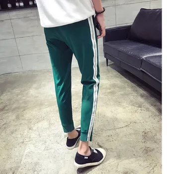 

2018 Summer New Style Men's Large Size Trousers Fashion Personality Temperament Simple Solid Color Casual Pants Loose