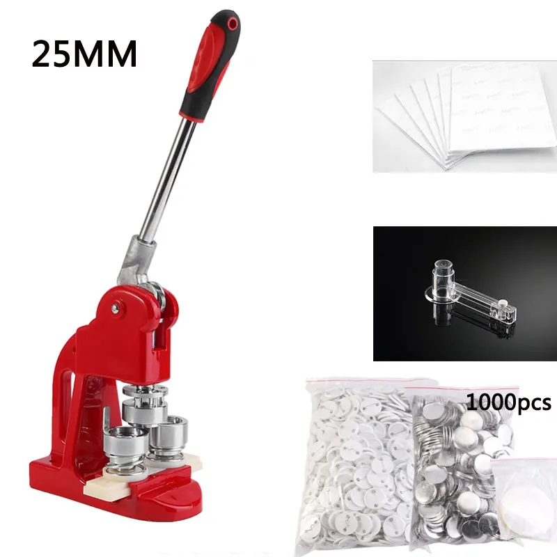 25mm Button Maker Badge Punch Press Machine DIY machine pressure card tag with mold | Дом и сад