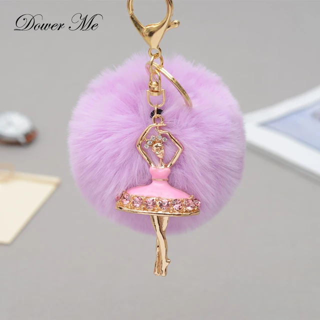 US $4.58 |Dower Mich Ballett Mädchen Keychain Flauschigen Pompom Fellknäuel Autoschlüssel Ring Halter Luxus Kristall Strass Schmuck Anhänger Zubehör US $4.58 |Dower Mich Ballett Mädchen Keychain Flauschigen Pompom Fellknäuel Autoschlüssel Ring Halter Luxus Kristall Strass Schmuck Anhänger Zubehör