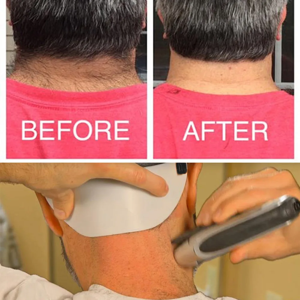 Новый парикмахерский край обрезать свой собственный вырез без зеркала вырезать шею волосы шаблон 22x10 см 12,21