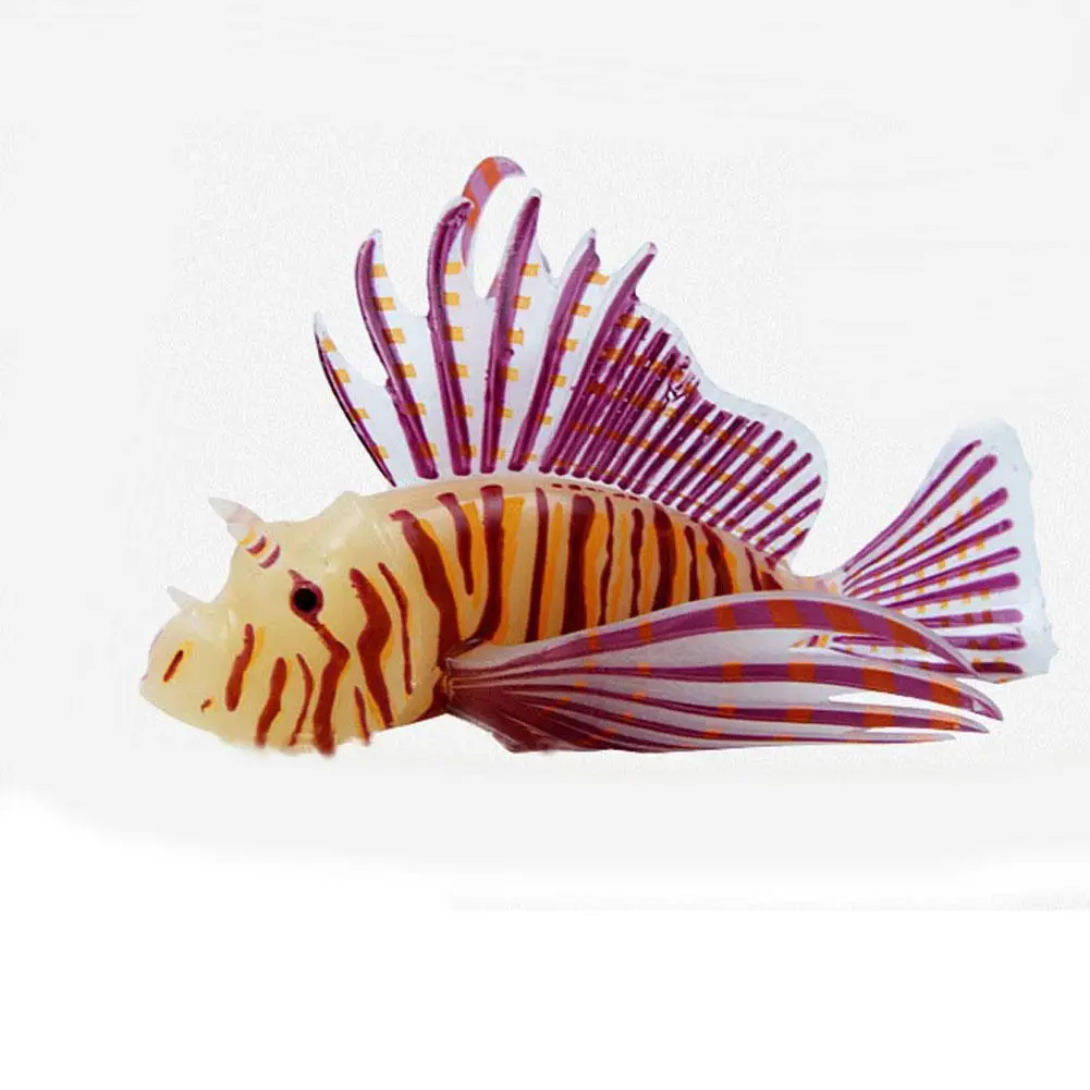 Luminous Lionfish Style Silicone Fish Toys Floating Glow In Dark Accessories Gift For Kids Dropshipping Luminous Lionfish Style Silicone Fish Toys Floating Glow In Dark Accessories Gift For Kids Dropshipping