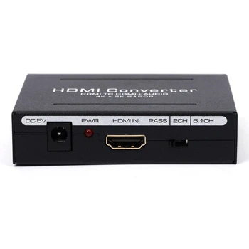 

1080P Hdmi To SPDIF Optical 4K RCA L/R Analog Audio Extractor Converter Splitter