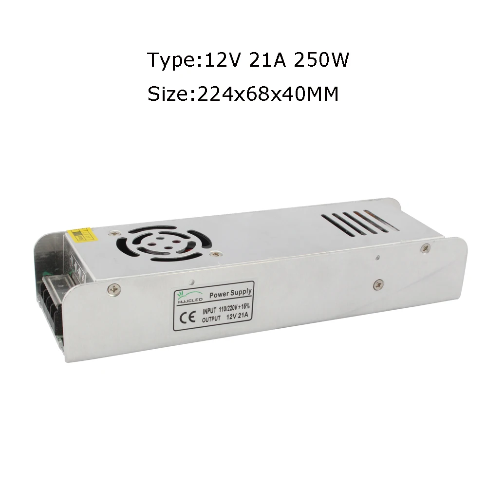 Источник питания 12 V 1A 2A 5A 10A 20A 25A 30A AC DC 12 V трансформатор 220V 12 вольт импульсный источник питания для светодиодного освещения - Цвет: 12V 21A