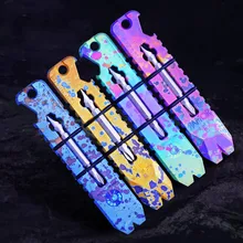 Цвет чернил лом TC4 Титан многоцелевой инструмент от ногтей лом EDC разбитые окна устройства