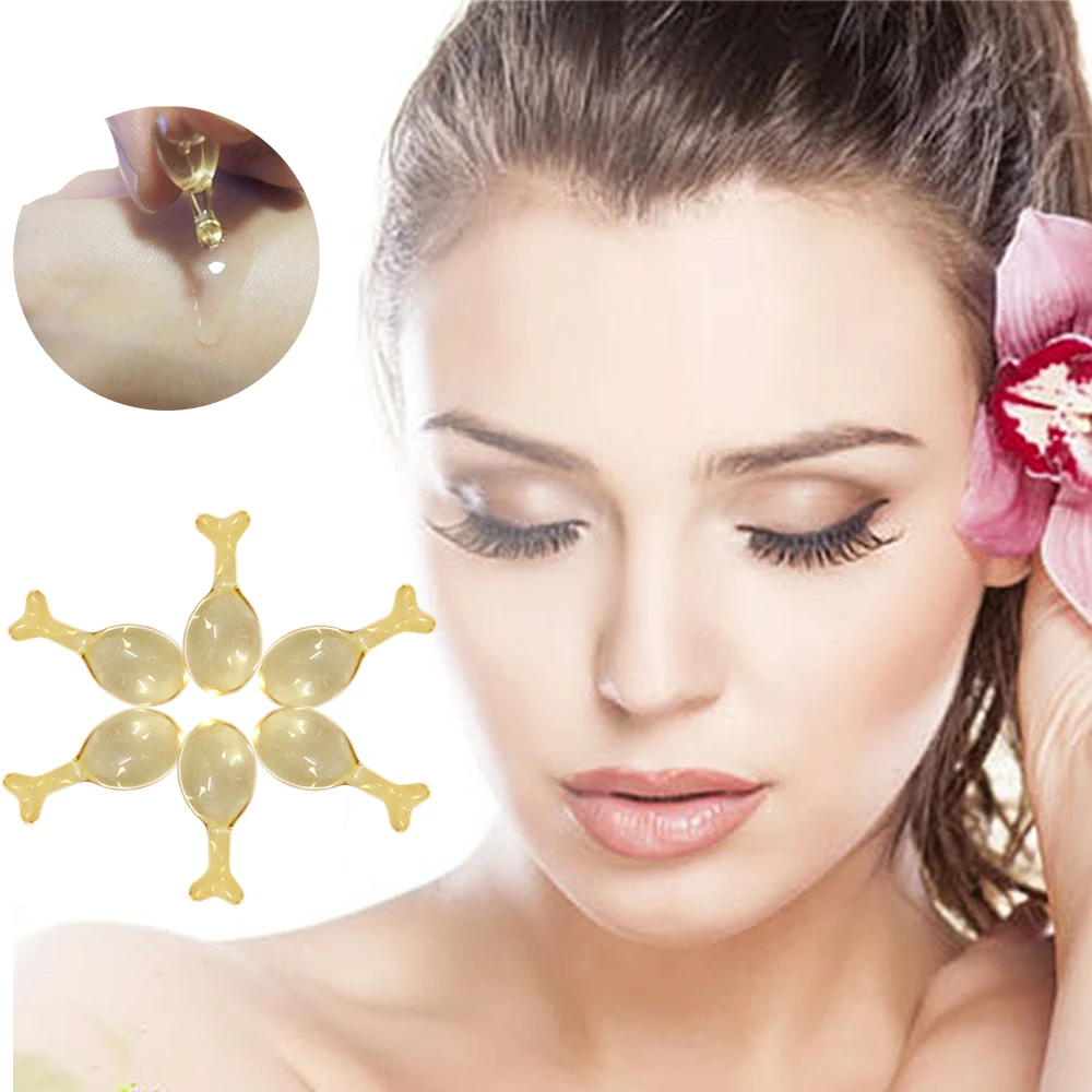 

10 Peptide EGF Factor 24K Gold Essence Liquid Anti Aging Whitening Face Care Capsule wrinkle Remove Ance No Bottle 6capsules