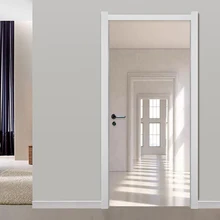 Современная простая космическая дверная наклейка фрески обои 3D креативные DIY домашний Декор ПВХ самоклеящиеся водонепроницаемые обои для гостиной