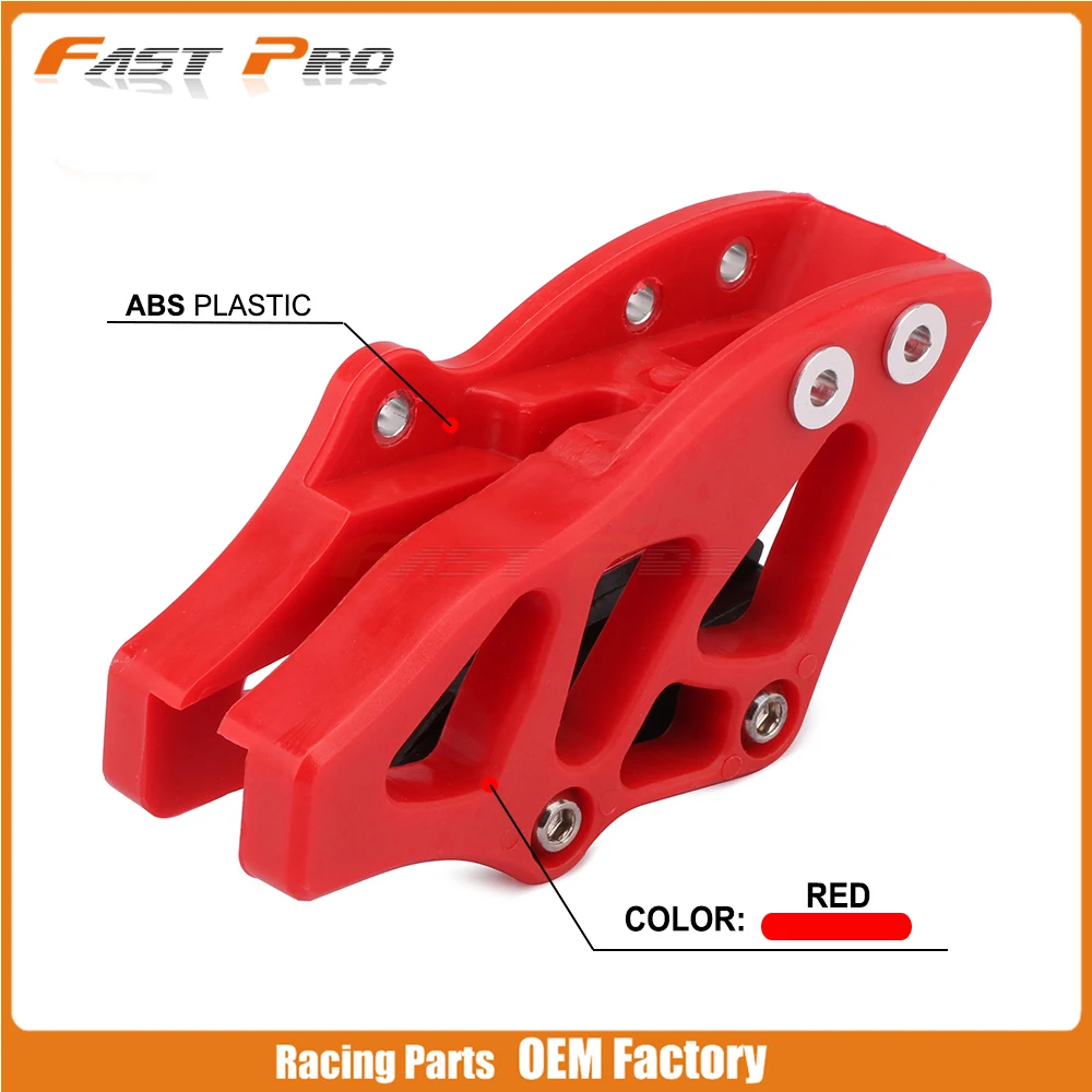 Красный задний Пластик направляющая цепи охранник звездочки гвардии протектор для CR125R CR250R CRF125R CRF250R CRF250X CRF450X мотокросс
