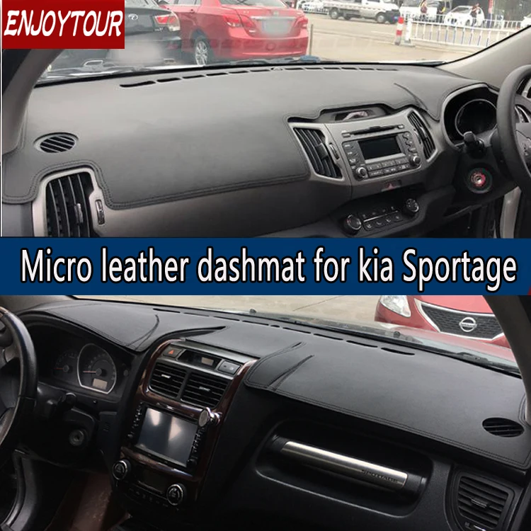 For KIA Sportage JE KM SL QL 2005 2019 Leather Dashmat Dashboard Cover