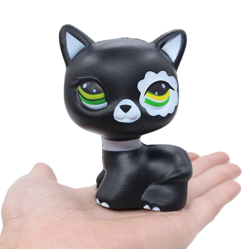 Kawaii Black Kitty Cat Squishy имитационный хлеб ароматизированные игрушки для снятия стресса