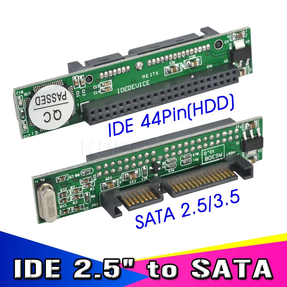 IDE/SATA 44pin 2 5 SATA адаптер для ПК конвертер 1.5Gbs последовательный ATA 133 100 HDD компакт