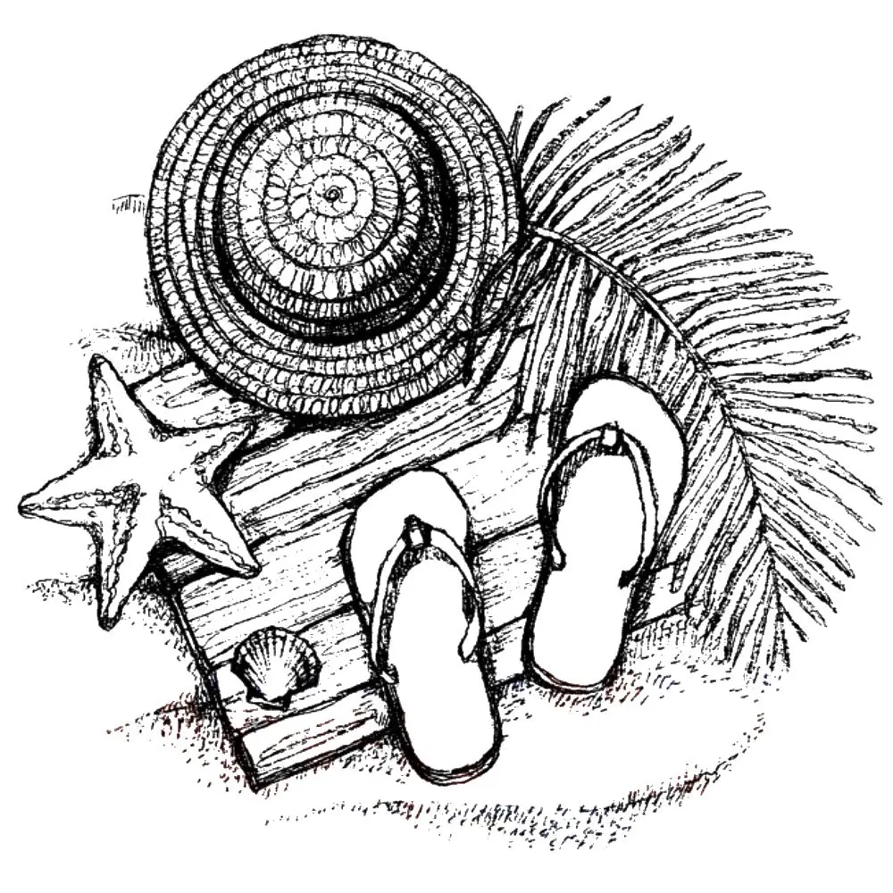 

Beach Clear Stamp/Seal for DIY scrapbooking/photo album Decorative clear stamp sheets A1863