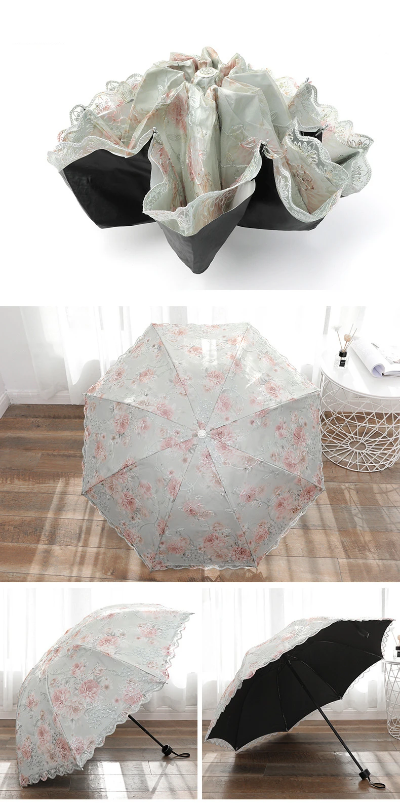 Kocotree Новое поступление кружевной зонтик от дождя женский модный арочный зонтик принцессы женский зонтик креативный подарок зонтик