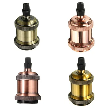 

2PCS Vintage Socket Edison Pendant Lamp E27 Holder Antique Screw Bulb Base Aluminum Lamp Socket Industrial Retro Lamp Fittings
